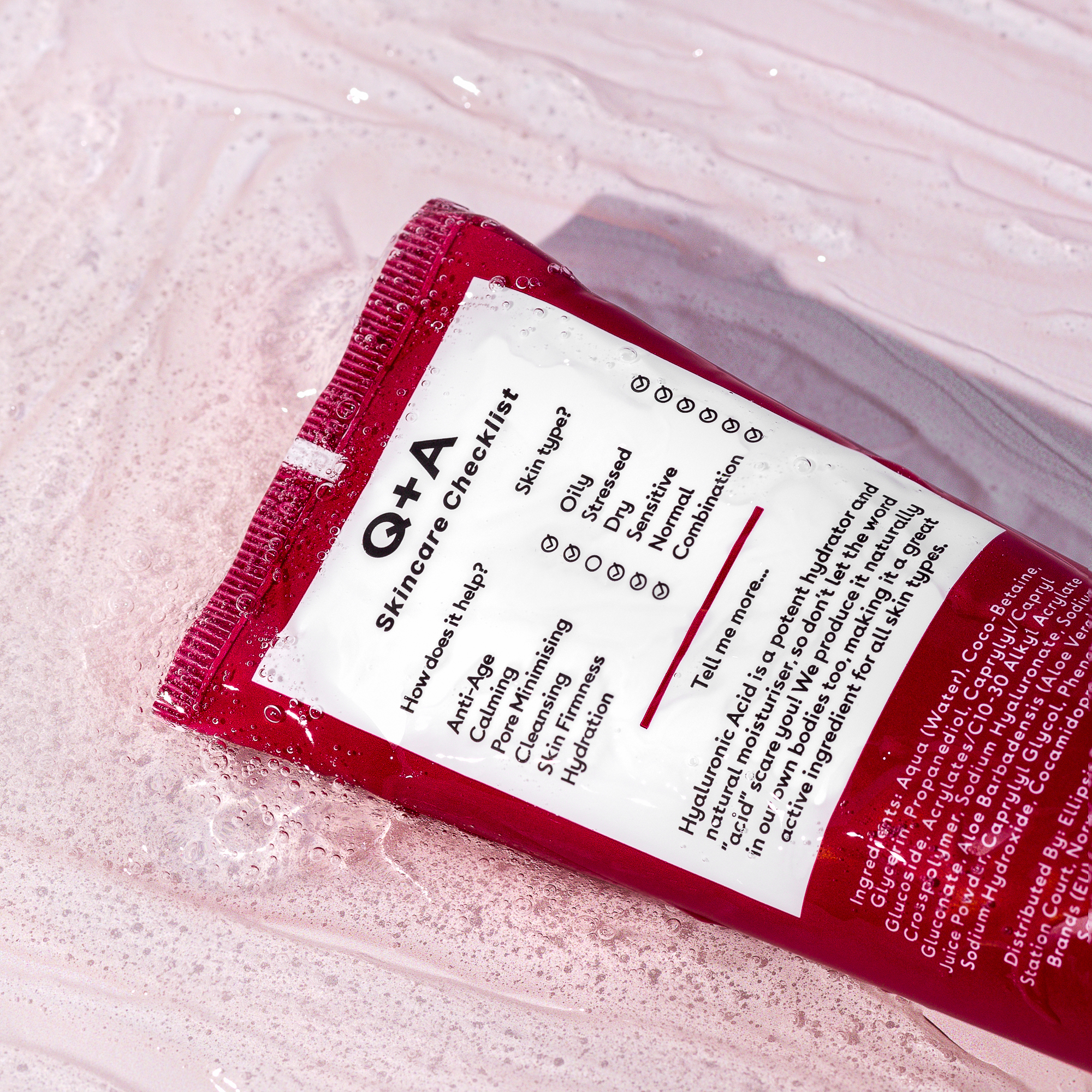 Q+A Hyaluronic Acid Hydrating Cleanser 125ml