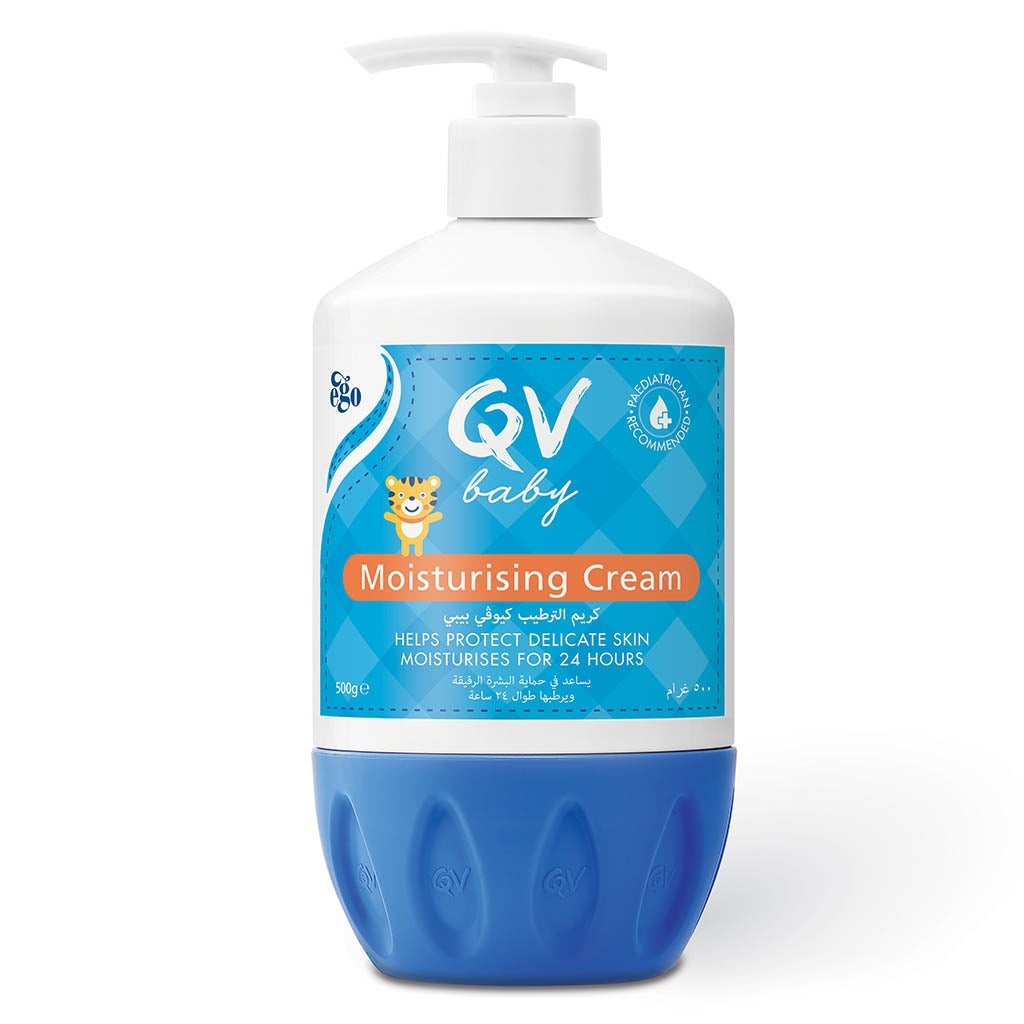 كيو في بيبي كريم مرطب 500 غ مضخة