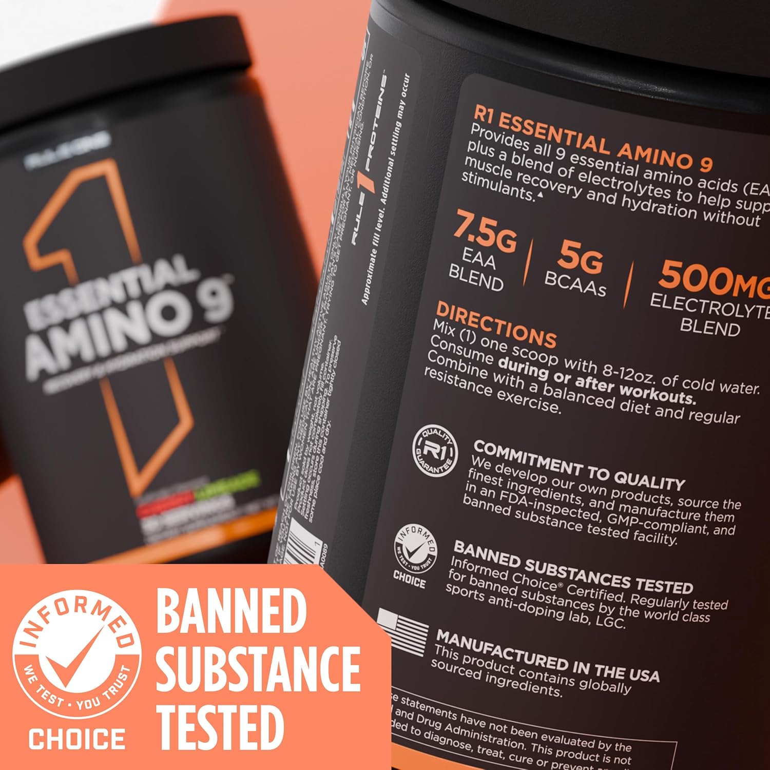Rule 1 Essential Amino 9 Fruit Punch 315 g