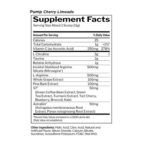 R1 Pump Stim-Free 30 Serv Black Cherry Limeade