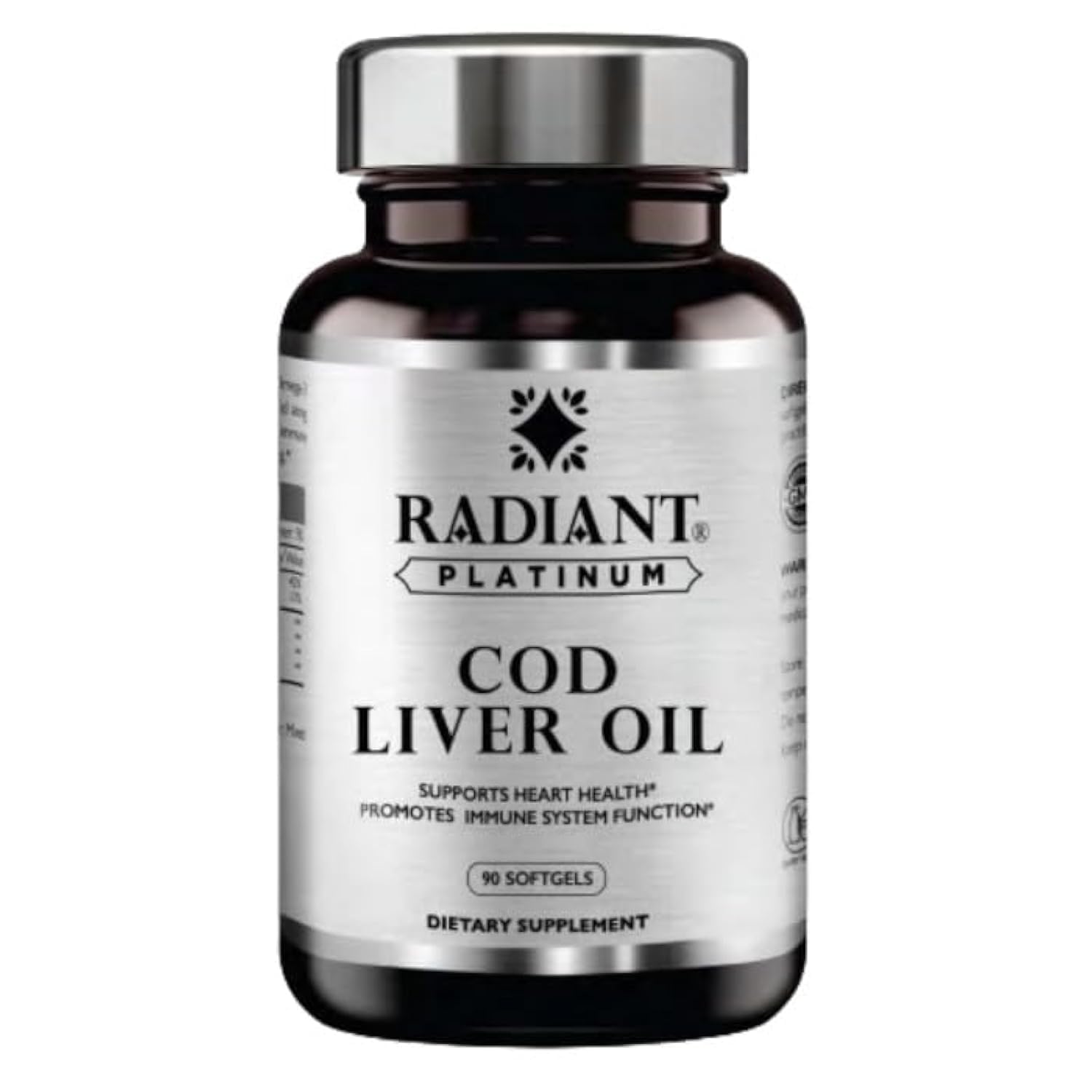 Radiant Platinum Cod Liver Oil 90 Softgels