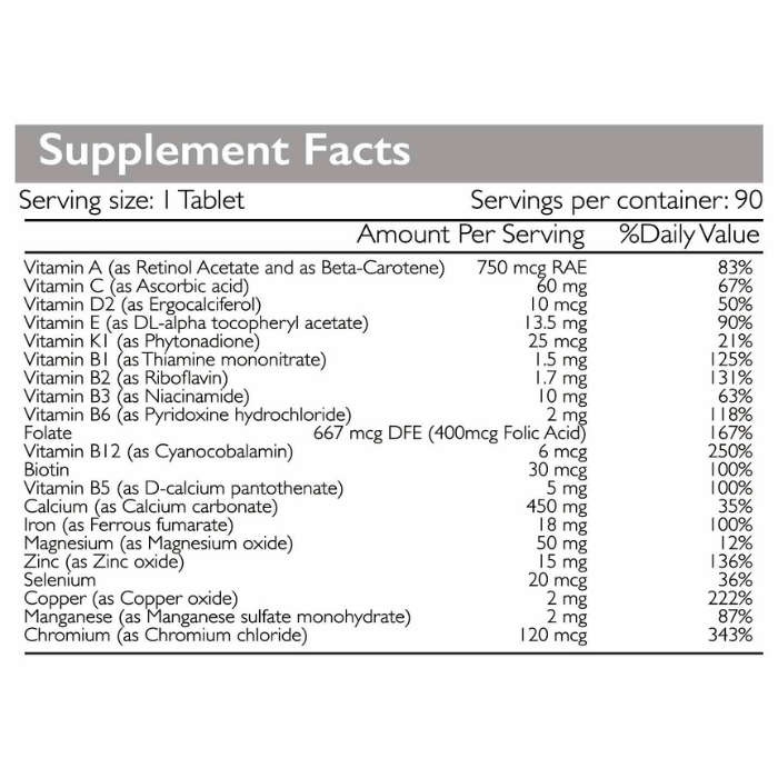 Radiant Platinum Daily Multivitamin Women 90 Tabs