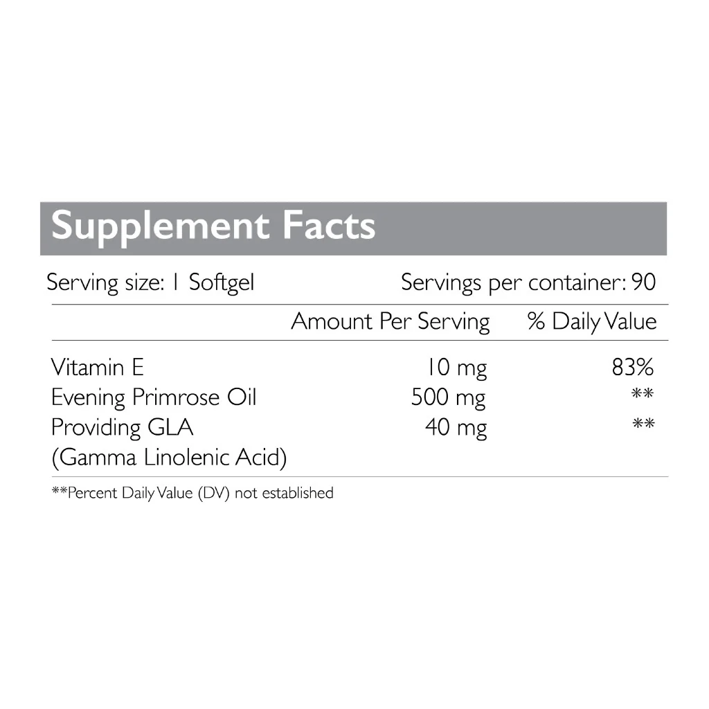 Radiant Platinum  Evening Primrose Oil 500mg 90 Softgel