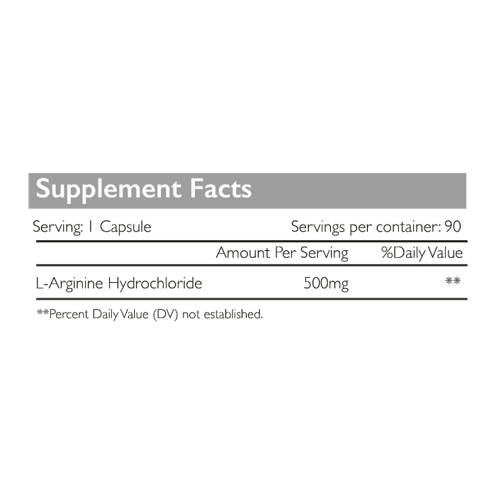 Radiant Platinum L-Arginine 500mg, Nitric Oxide Booster, Heart Health & Muscle Recovery Support - 90 Capsules
