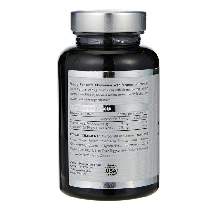 Radiant Platinum Magnesium with Vitamin B6 90 Tabs