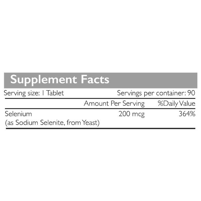 Radiant Platinum Selenium 200mcg, Antioxidant Support, Thyroid Function, and Immune Health Supplement - 90 Tablets