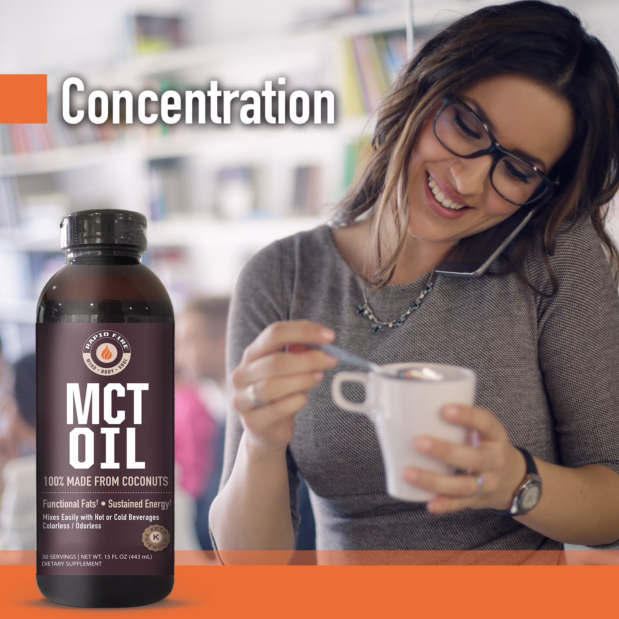 Rapidfire MCT Oil 30 Servings 443ml