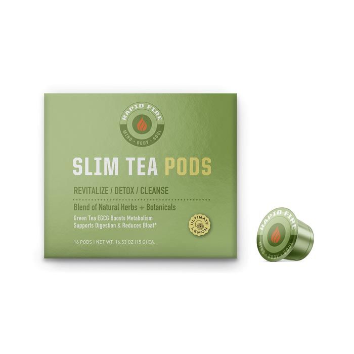 Rapidfire Slim Tea Herbal Lemon Teatox 14 Pods