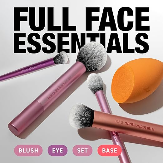 Real Techniques Everyday Essentials Brush And Sponge Set