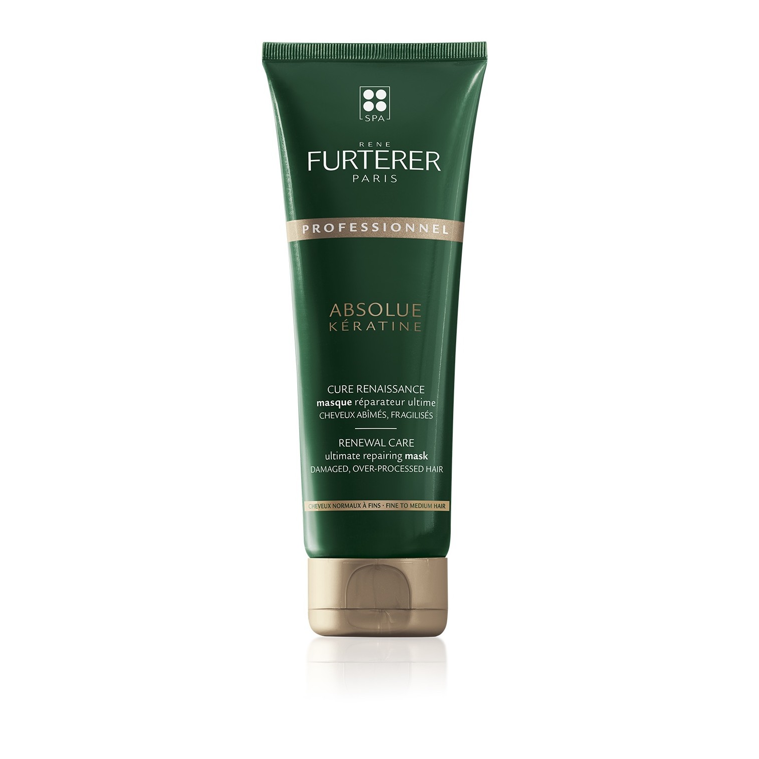 Rene Furterer Absolue Keratine Renewal Care Mask – Deep Repair Hair Mask for Damaged, Brittle & Over-Processed Hair 250ml