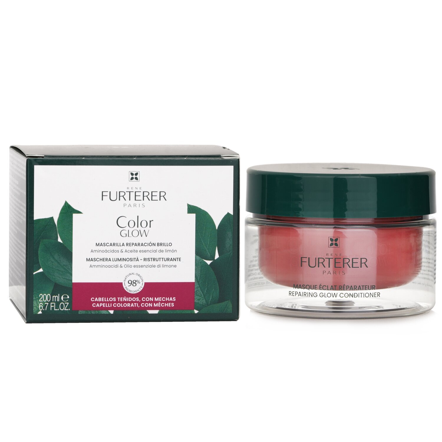 Rene Furterer Glow Repairing Conditioner, Hydrating Detangler for Colored and Highlighted Hair - 200ml
