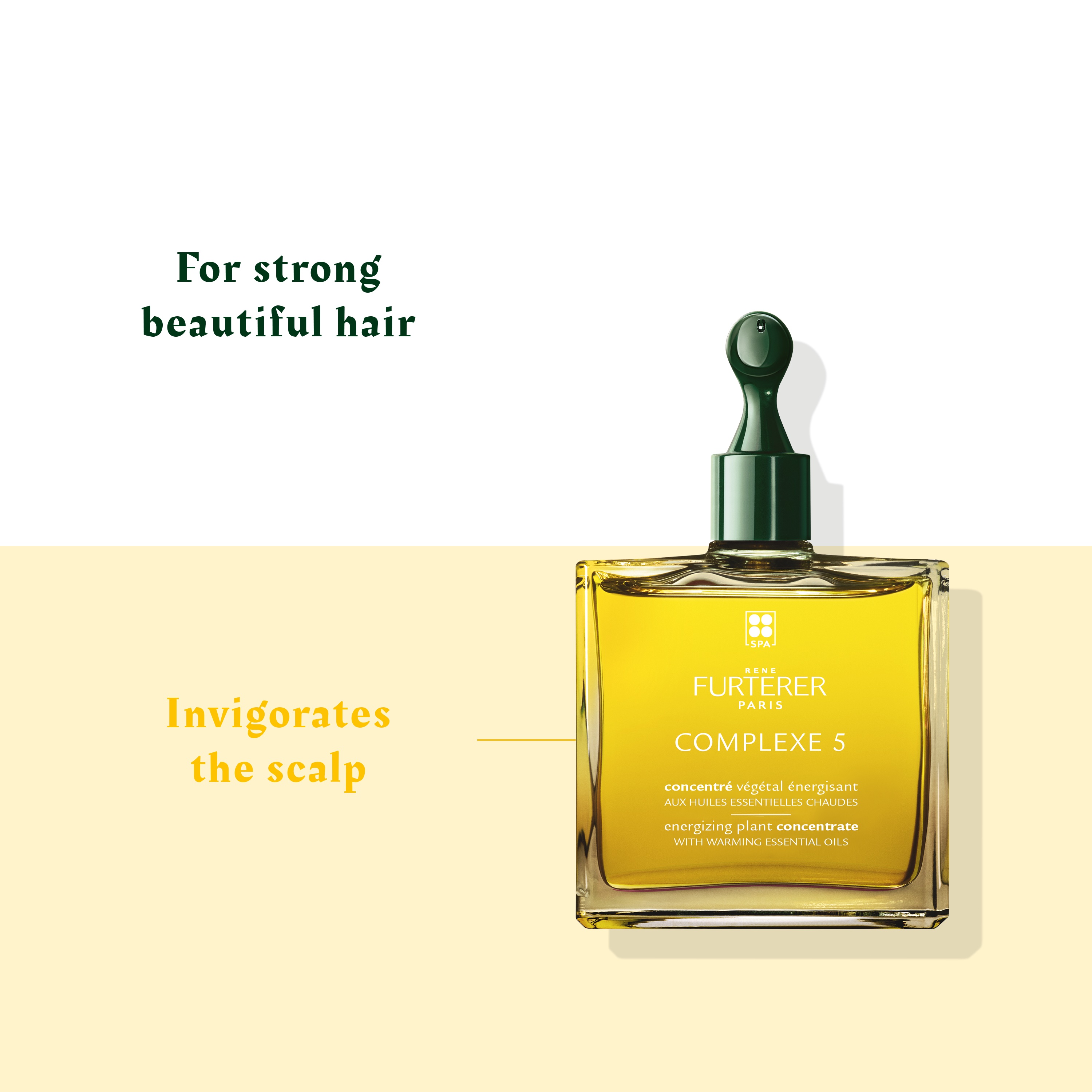 ريني فورترير كومبليكس 5 مركز سبا الرأس، زيت ديتوكس وتقوية فروة الرأس مع الزيوت الأساسية 50 مل