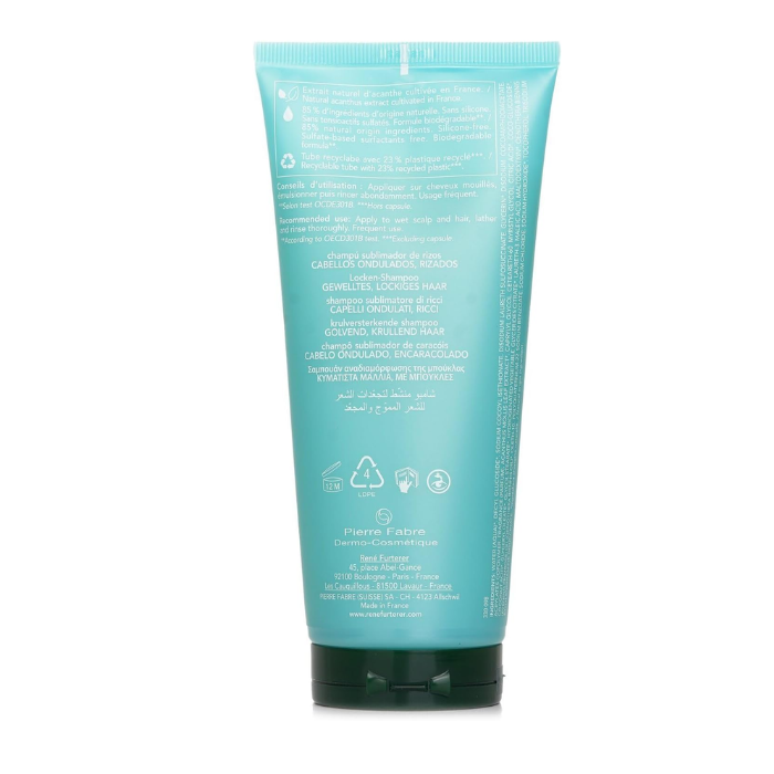 Rene Furterer Sublime Enhancing Shampoo, Nourishing, Sulfate and Silicone-Free Curl Care - 200ml