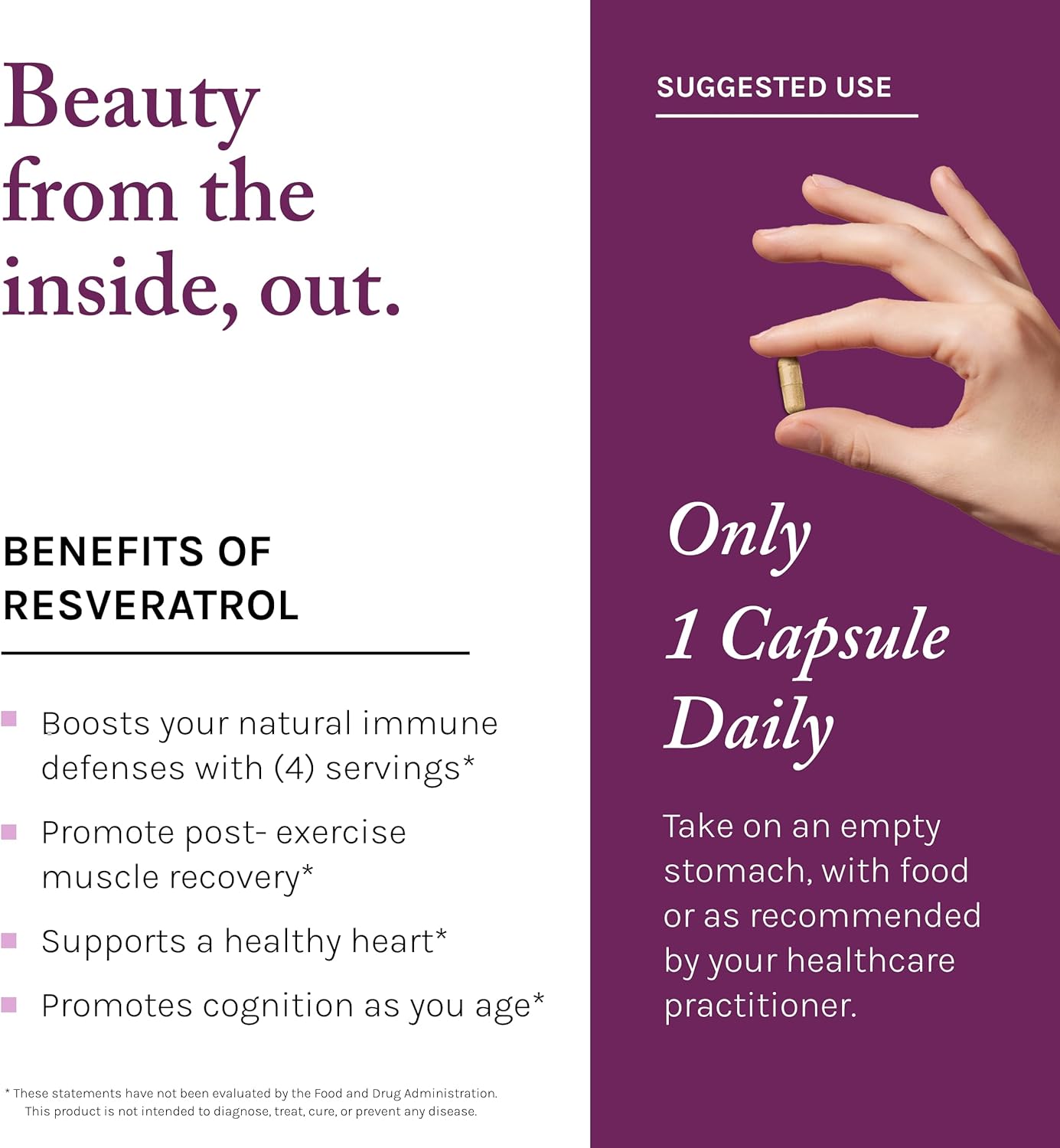Reserveage Resveratrol 250mg V-Capsules 60s
