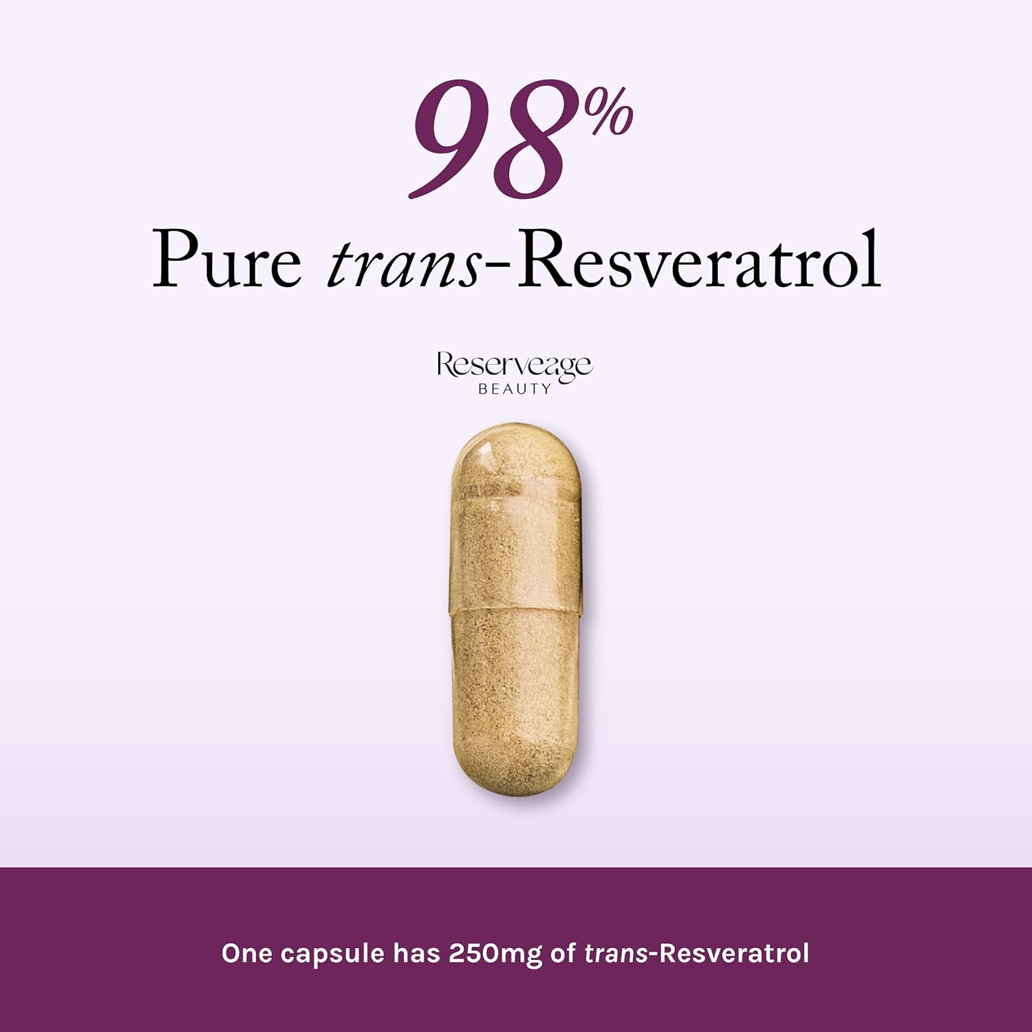 Reserveage Resveratrol 250mg V-Capsules 60s