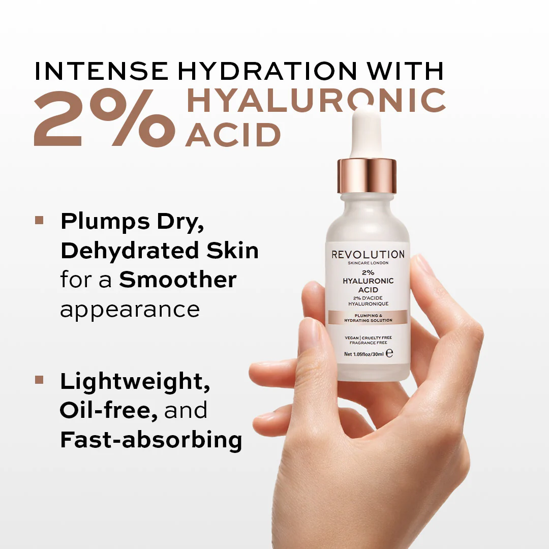 Revolution Skincare Plumping and Hydrating Serum w/ 2% Hyaluronic Acid 30ML