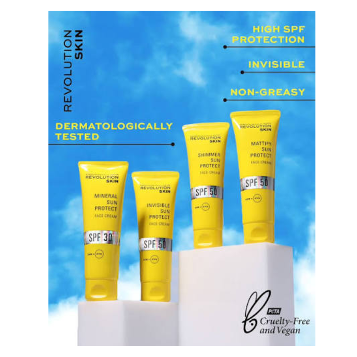 Revolution Skincare SPF50 Matt Protect Sunscreen Face Cream 50ML