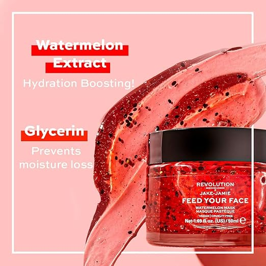 Revolution Skincare x Jake – Jamie Watermelon Hydrating Face Mask 50ML