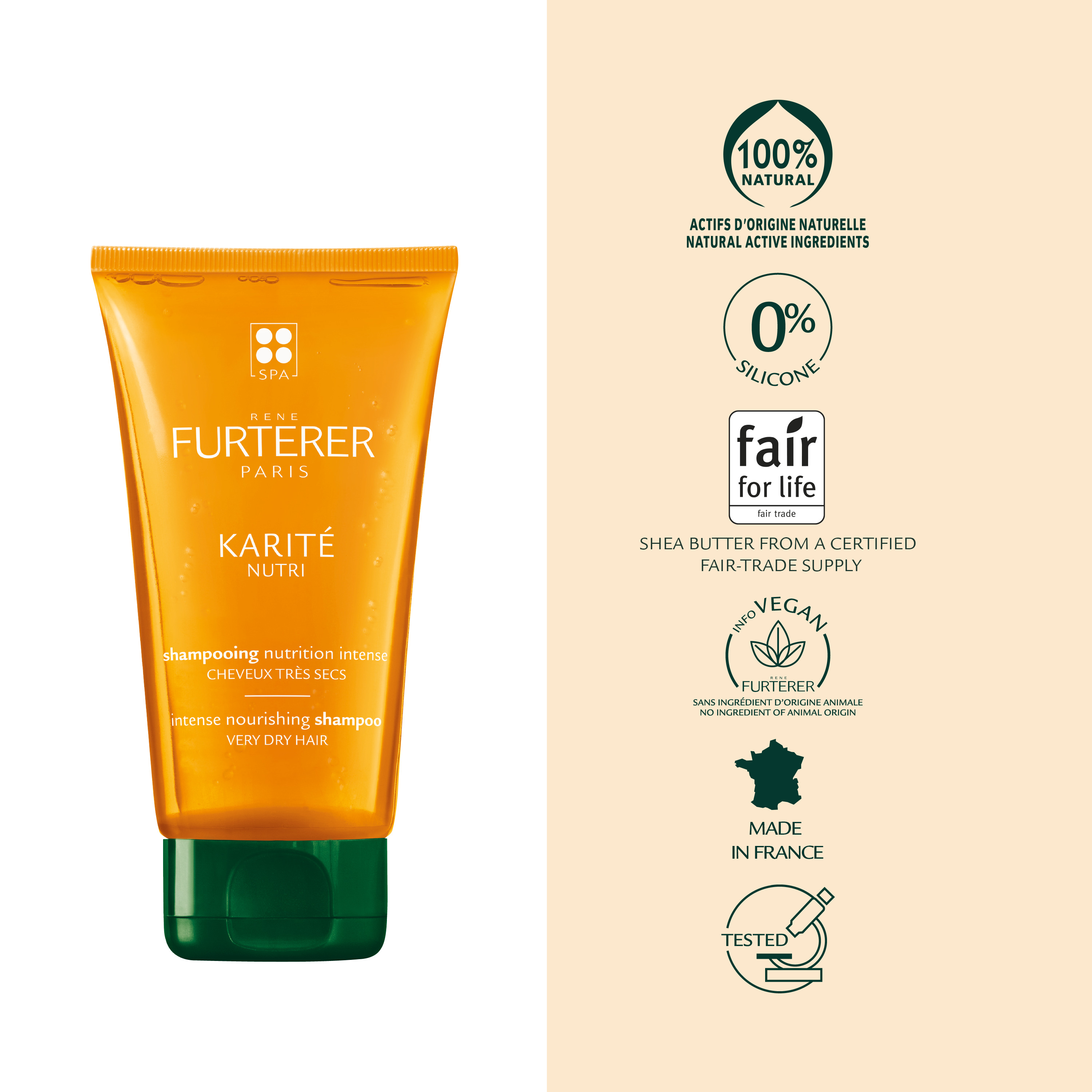 ريني فيرتيرر شامبو Karité Nutri Intense المغذي 150 مل