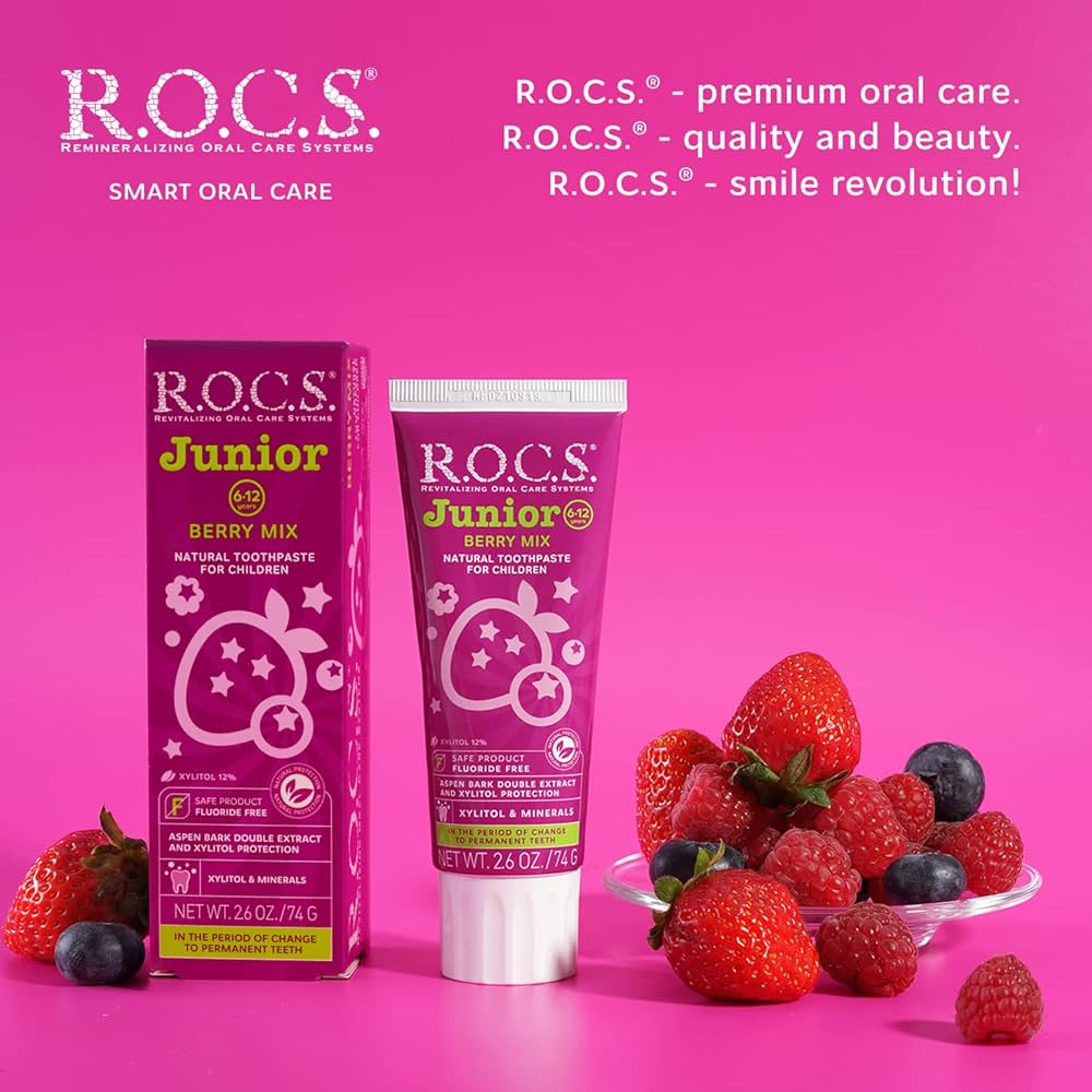 Rocs Junior Berry Mix Tooth Paste 60ml