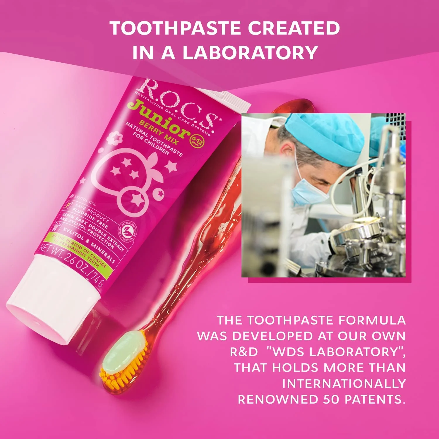 Rocs Junior Berry Mix Tooth Paste 60ml