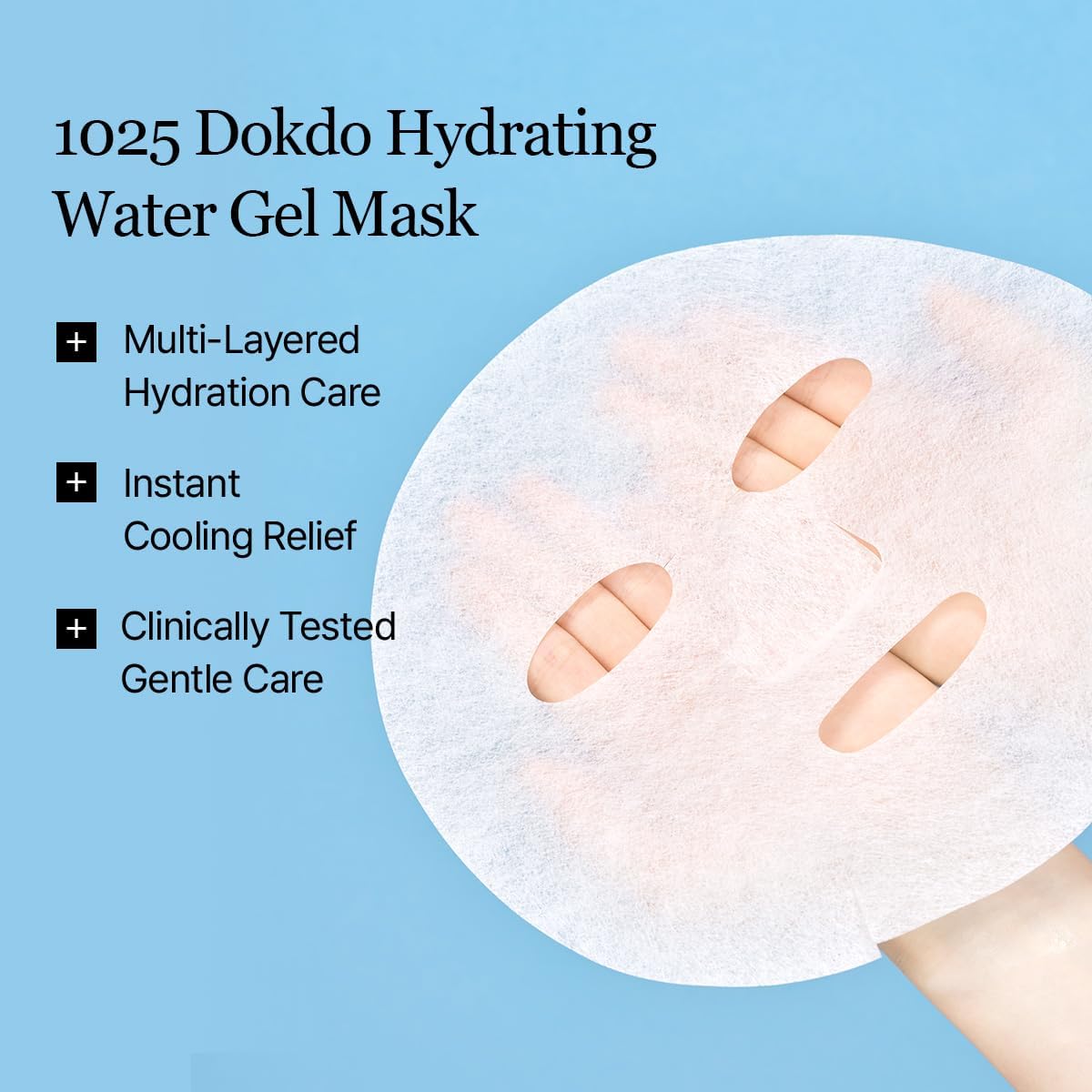 Round Lab 1025 Dokdo Hydrating Water Gel Mask - Cooling Gel Mask with Deep Sea Water for Intense Skin Hydration 30ml