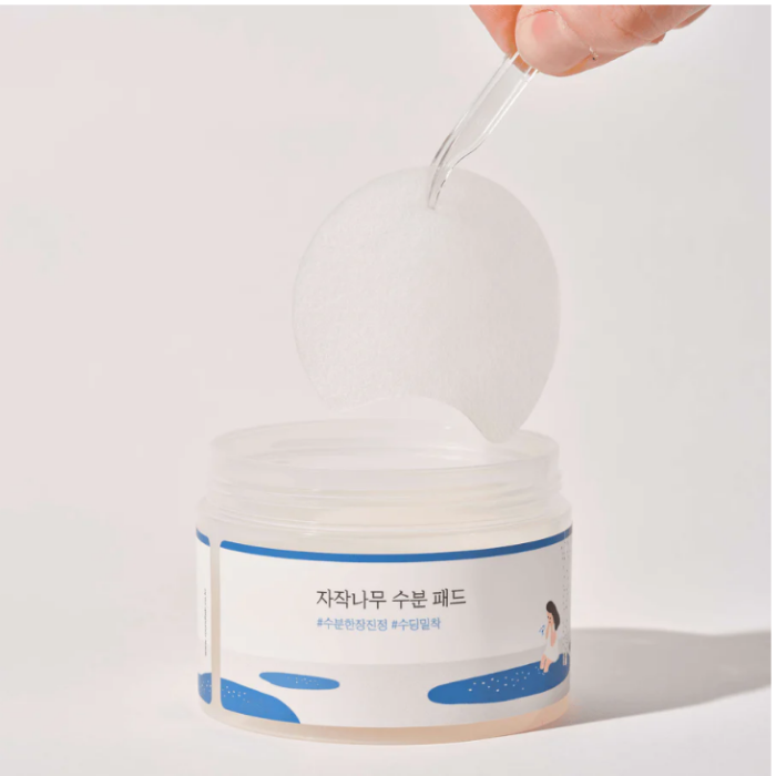 Round Lab Birch Juice Moisturizing Pads - Hydrating Toner Pads with Birch Sap for Soothing & Skin Barrier Care 80s pads /150 g