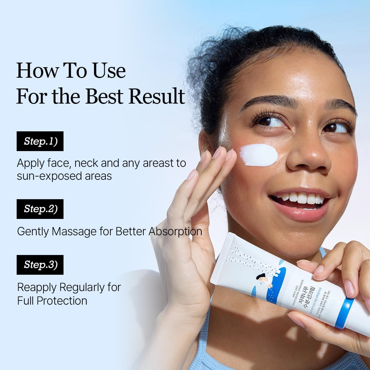 Round Lab Birch Juice Moisturizing Sunscreen - SPF 50+ PA++++ Broad-Spectrum UV Protection with Birch Sap & Hydration 50 ml