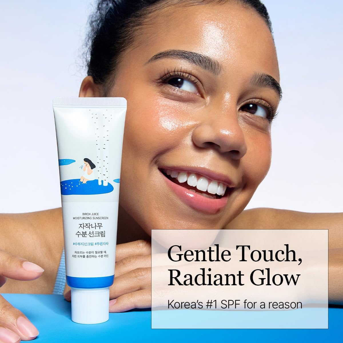Round Lab Birch Juice Moisturizing Sunscreen - SPF 50+ PA++++ Broad-Spectrum UV Protection with Birch Sap & Hydration 50 ml
