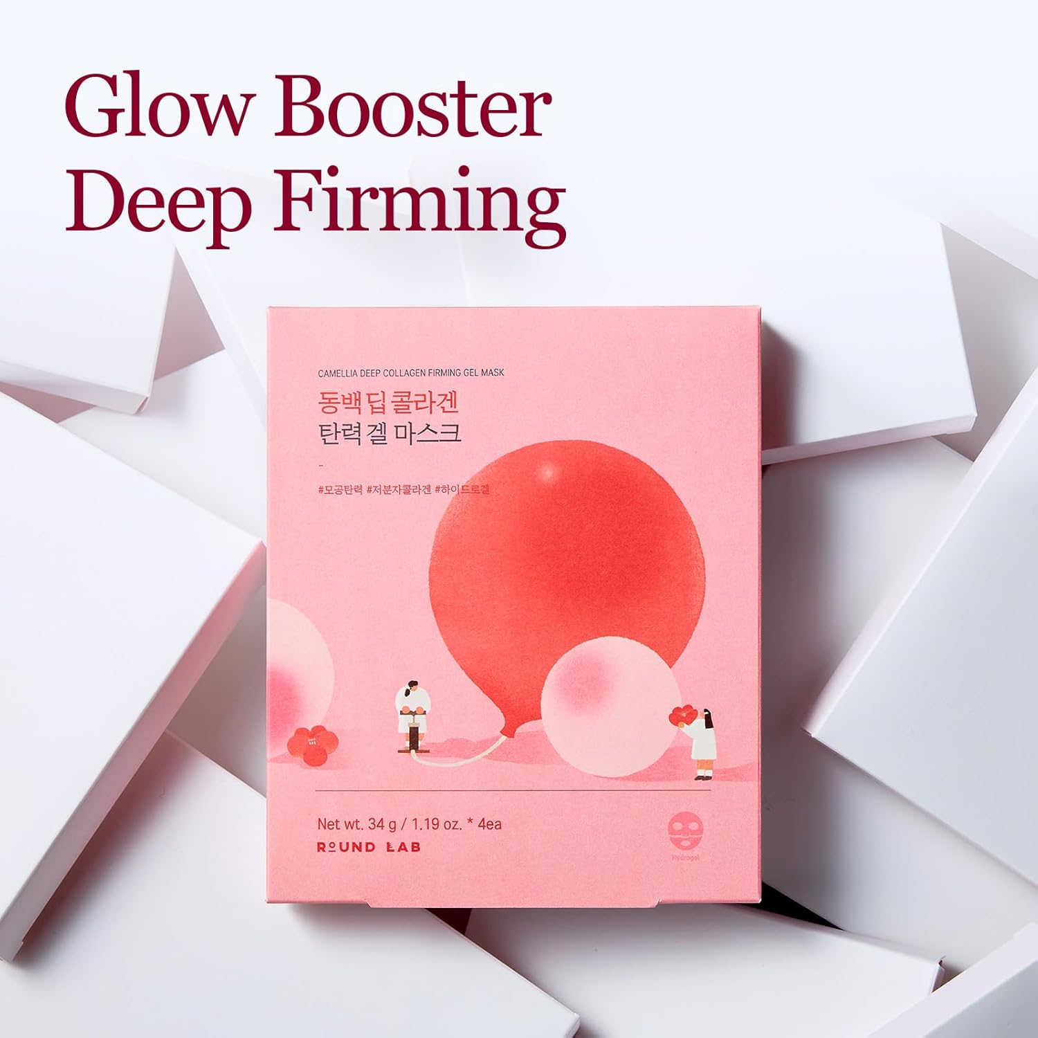 Round Lab Camellia Deep Collagen Firming Gel Mask – Anti-Aging Hydrogel Mask with Collagen & Camellia for Firm, Youthful Skin 4’s