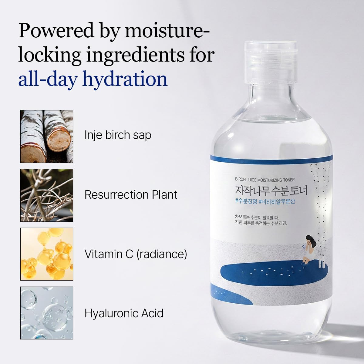 Round Lab Men Birch Juice Moisturizing Toner - Hydrating Toner with Birch Sap for Men’s Skin Balance & Post-Shave Care 200 ml