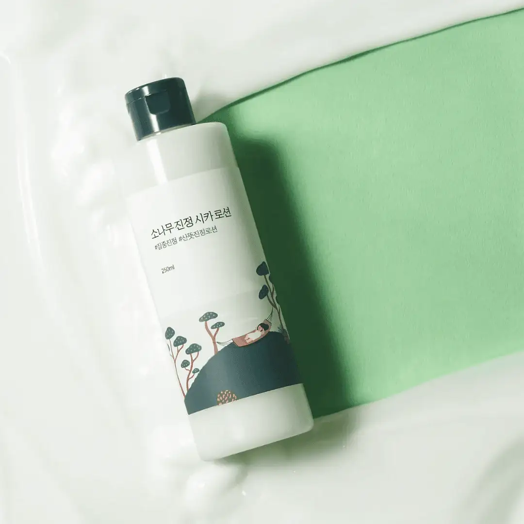 Round Lab Pine Calming Cica Lotion, Soothing Moisturizing Lotion with Pine Leaf & Centella for Sensitive, Irritated Skin, 250ml