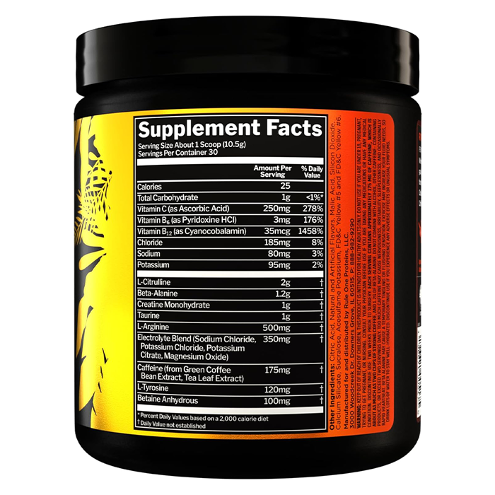 Rule 1 R1 Roar Pre-Workout Peach Mango 30 Serve