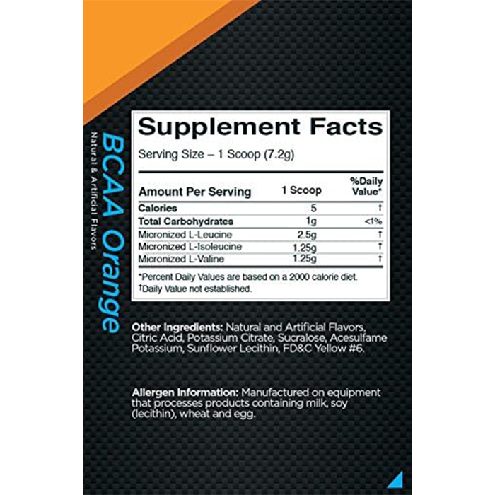 Rule1 BCAA 60 Servings Orange 444 g