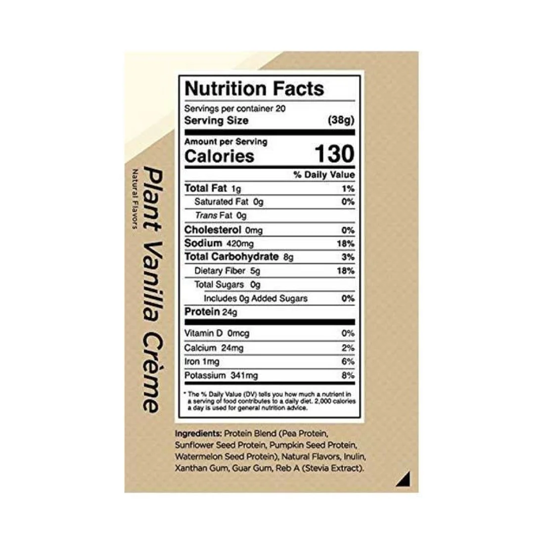 Rule1 Plant Protein Vanilla Creme 20 Servings 1.68 lb