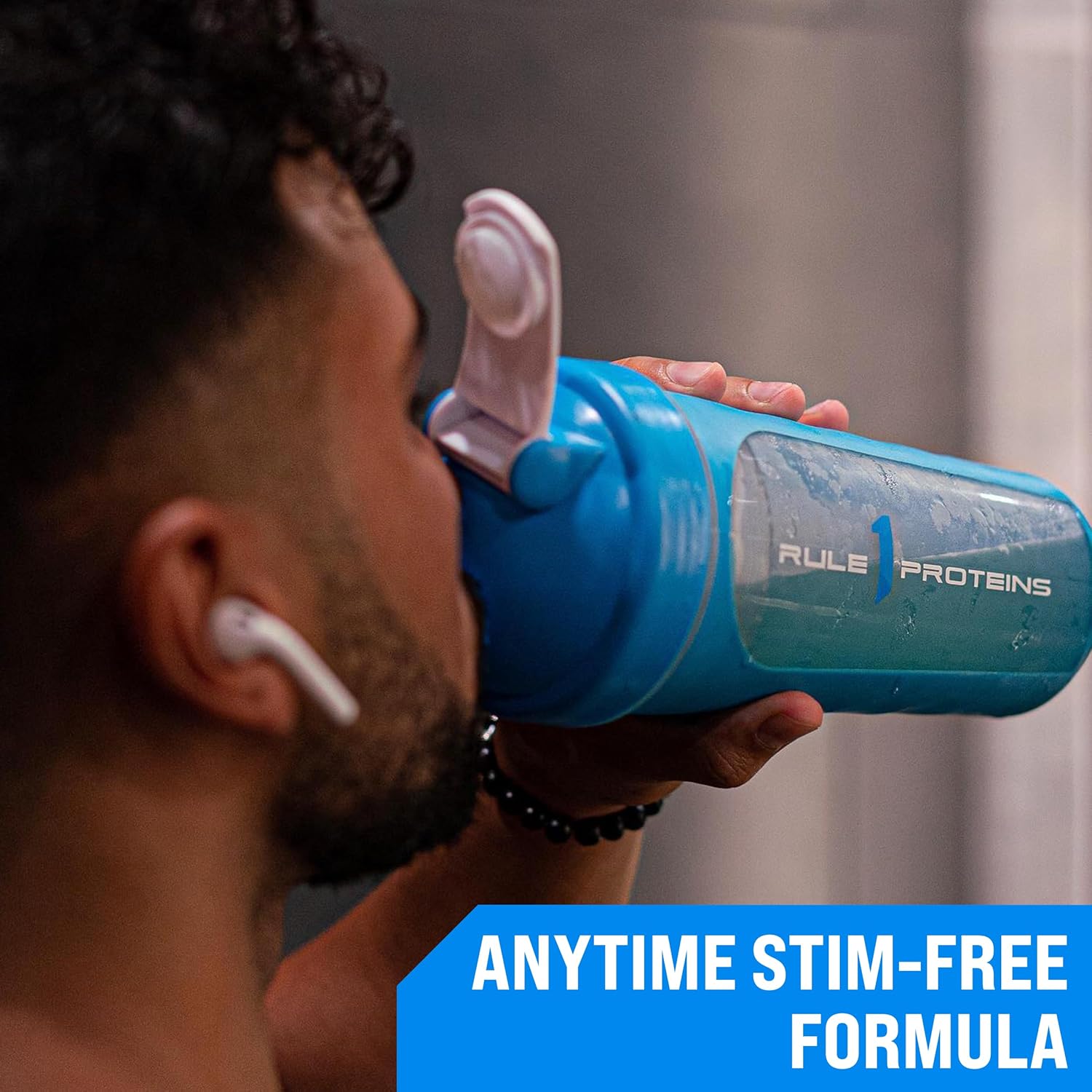 Rule 1 Active BCAA Blue Raspberry Amino Acid & Electrolyte Hydration Powder 30 Servings, 390g