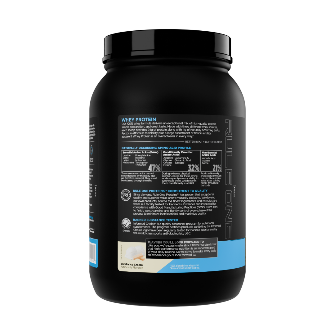Rule1 Whey Blend 27 Servings Vanilla Ice Cream 1.96lb