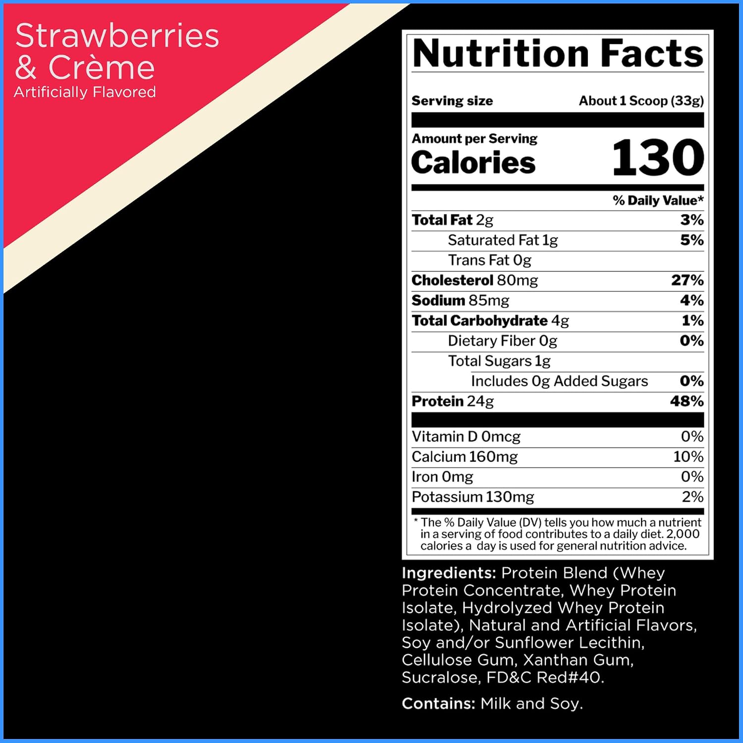 Rule1 Whey Blend 68 Servings Strawberries & Cream 4.8 Lb