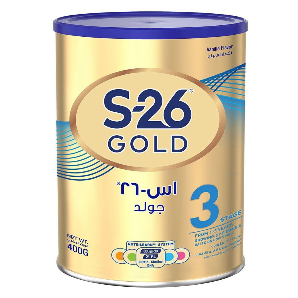 S-26 Gold Stage 3 Growing Up Formula Milk 400g for Toddlers 1–3 Years