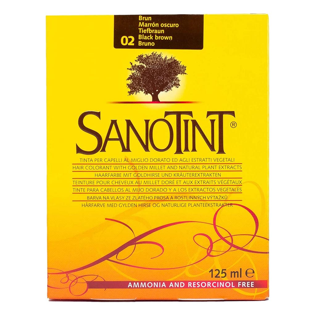 Sanotint Classic Hair Colour 125ml Black Brown 02
