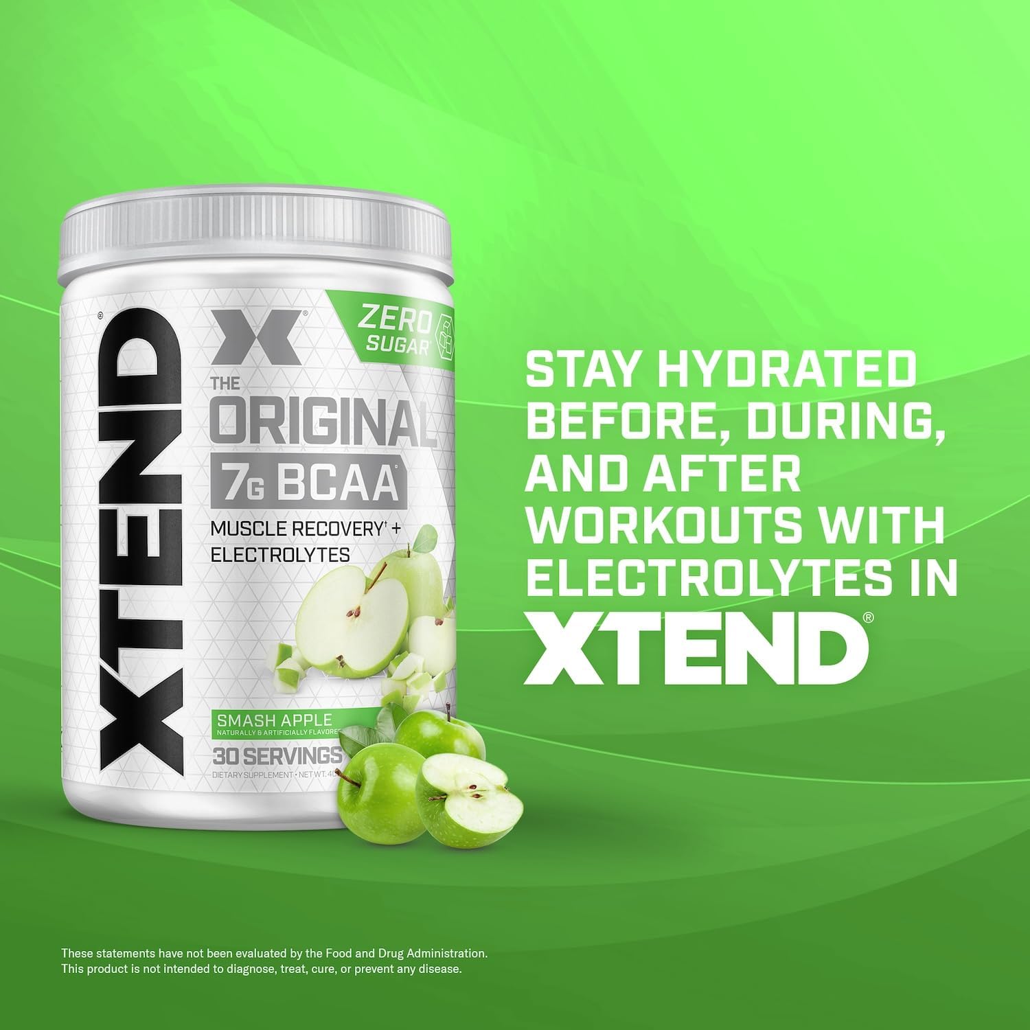 Scivation Xtend 30 Servings Green Apple