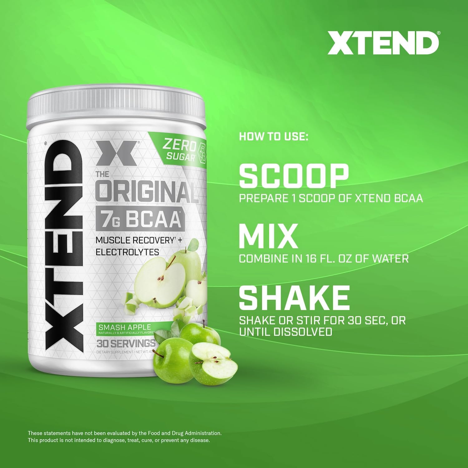 Scivation Xtend 30 Servings Green Apple