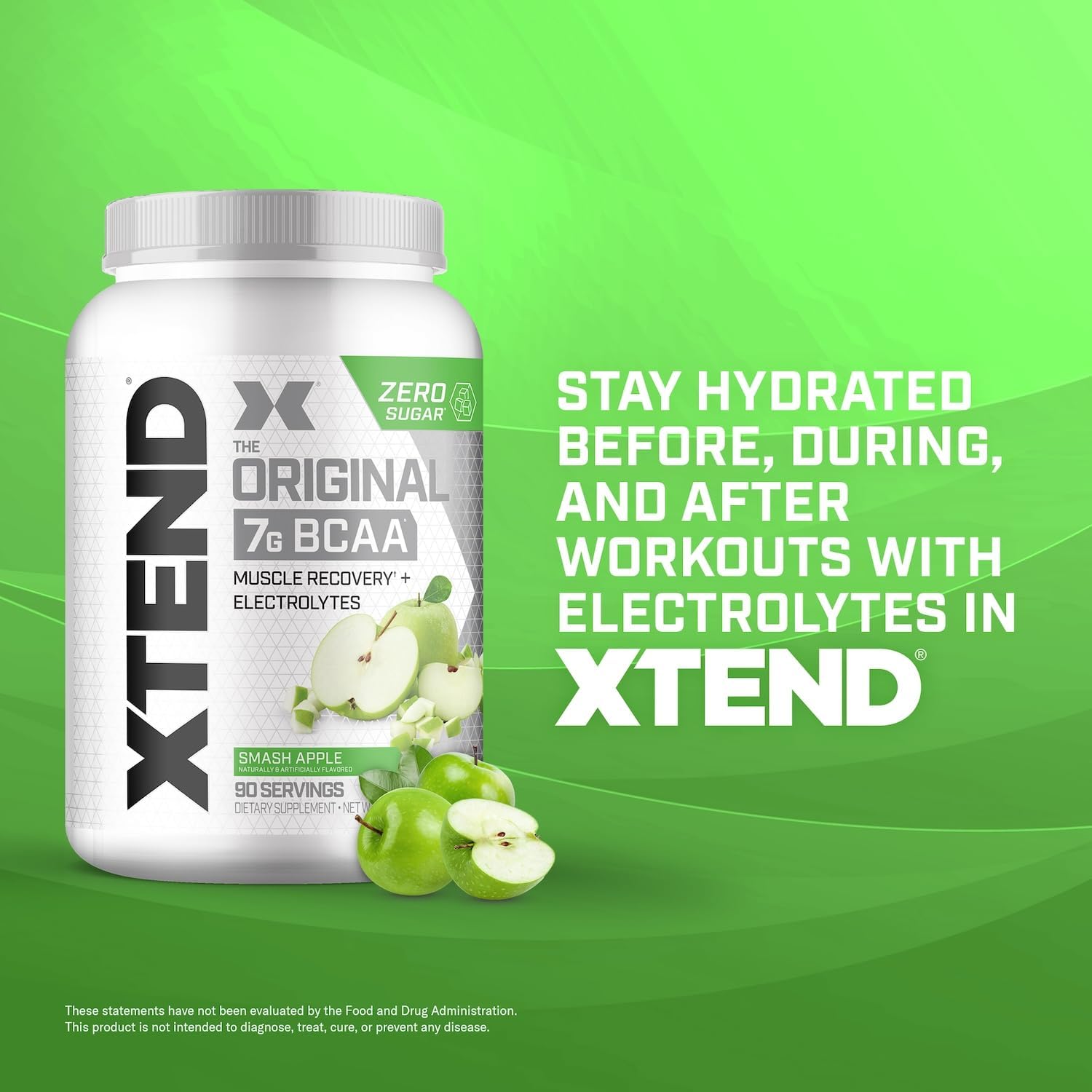 Scivation Xtend Bcaa Green Apple 90 Servings