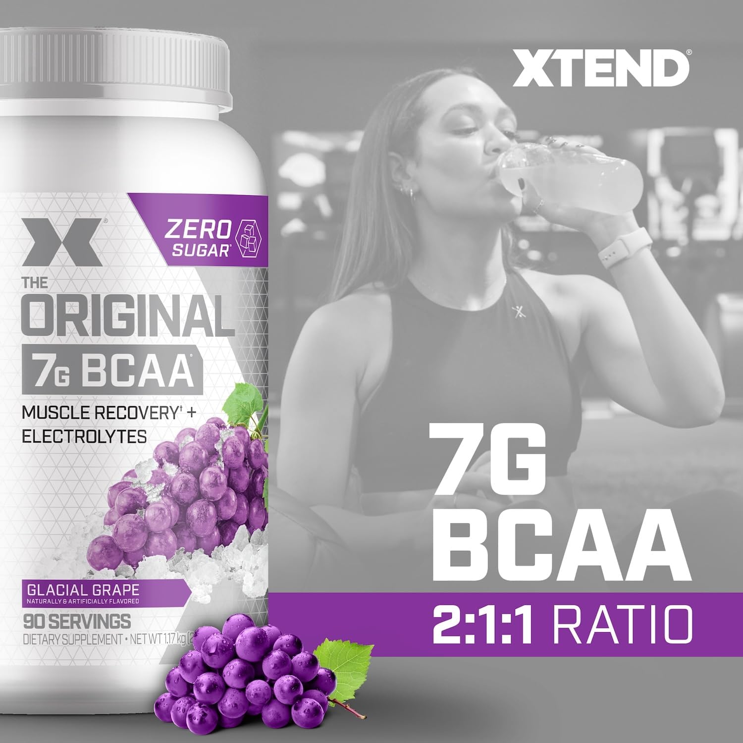 Scivation Xtend BCAA Glacial Grape 30 Servings 390g