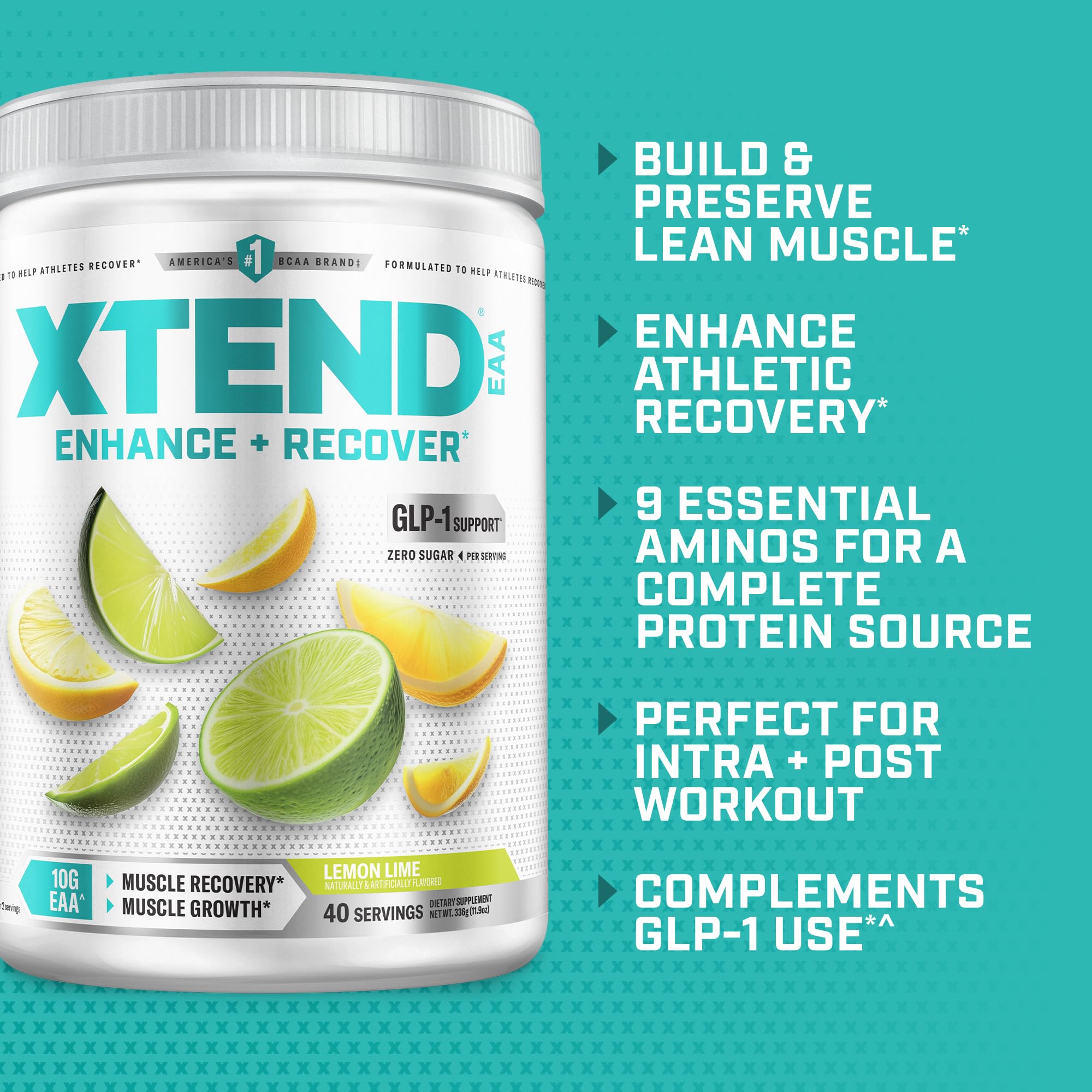 Scivation Xtend EAA Lemon Lime 40 Servings 336g