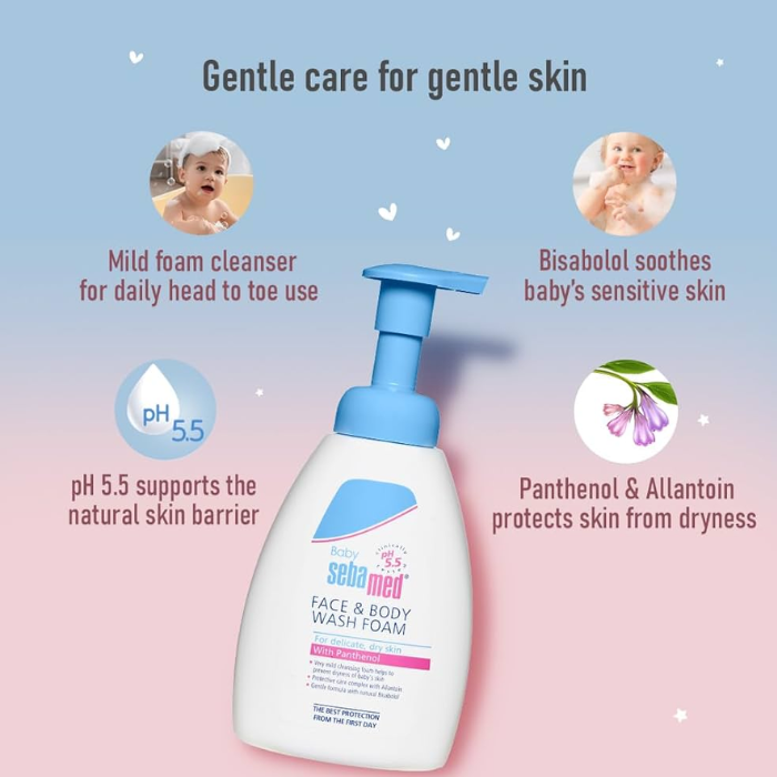 Sebamed Baby Face & Body Wash Foam 400  ml