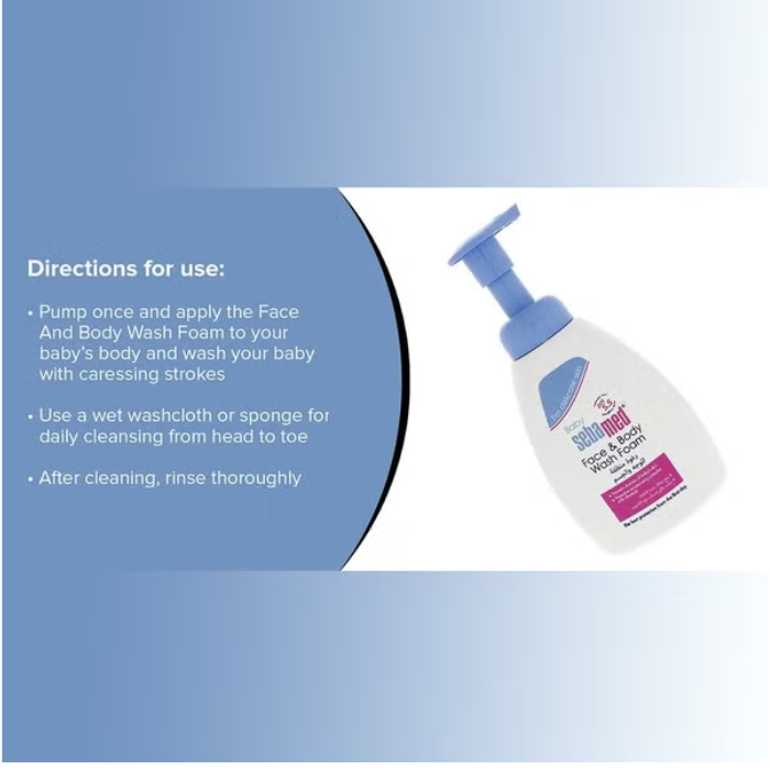 Sebamed Baby Face & Body Wash Foam 400  ml