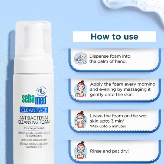 Sebamed Clear Face Anti Bacterial Foam 150 ml