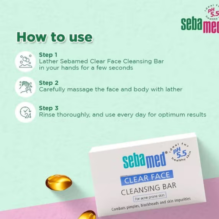 Sebamed Clear Face Cleansing Bar 100 gm