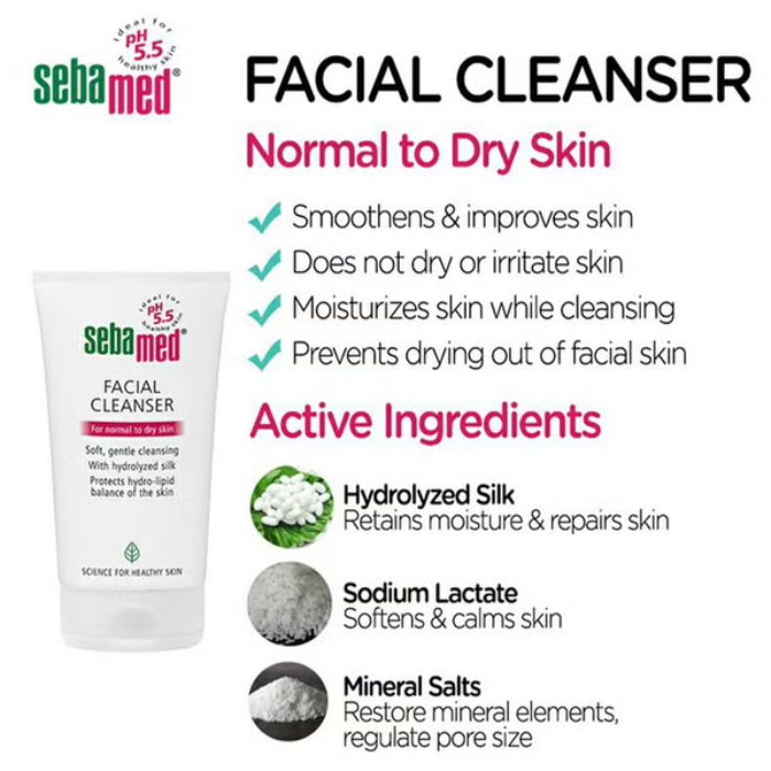 Sebamed Facial Cleanser For Normal To Dry Skin 150 ml